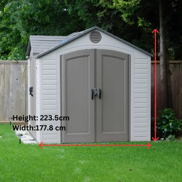 Shed measurments