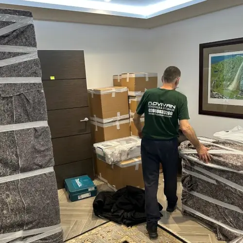 Furniture protection London removals Safe office move