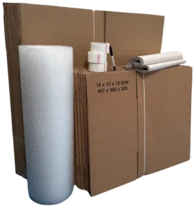 1 bed moving boxes pack light