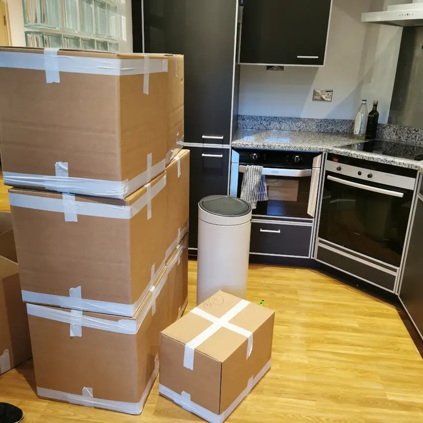 Packing the kitchen Movivan