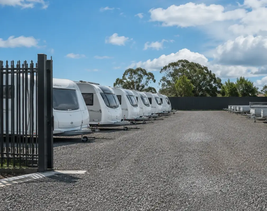caravan storage yard Caravan storage yard