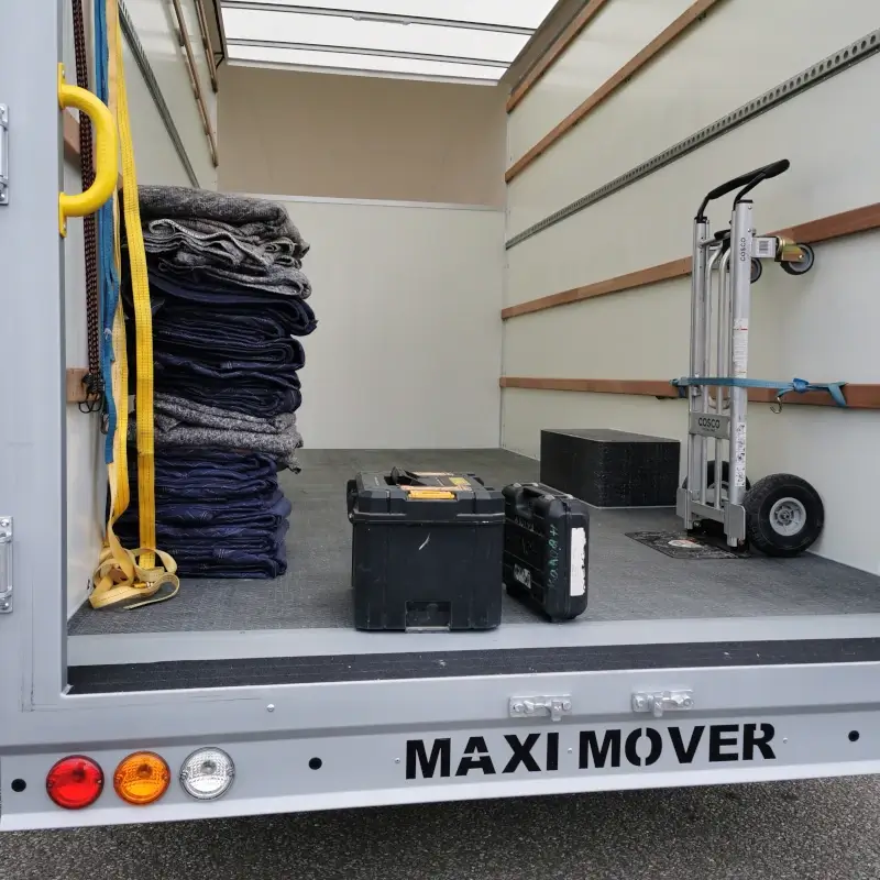 Removal van loading area Removal van loading area